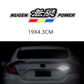 สติกเกอร์รถยนต์สําหรับ Mugen ( 19X4 . 3 ซม . )