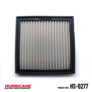 HURRICANE กรองอากาศสแตนเลส , ผ้าแดง ( Audi , Damler , Jaguar ,Lada ,Porsche  ,Seat ,Trabant ,Volkswagen, Volvo ) HS-0277