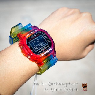 Gshock DW-5600 ใสใสRainbow