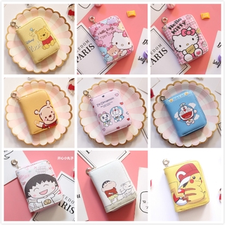 กระเป๋าสตางค์ ลายการ์ตูน hello Kitty Doraemon stitch spongebob สําหรับผู้ชาย ผู้หญิง Kn3305