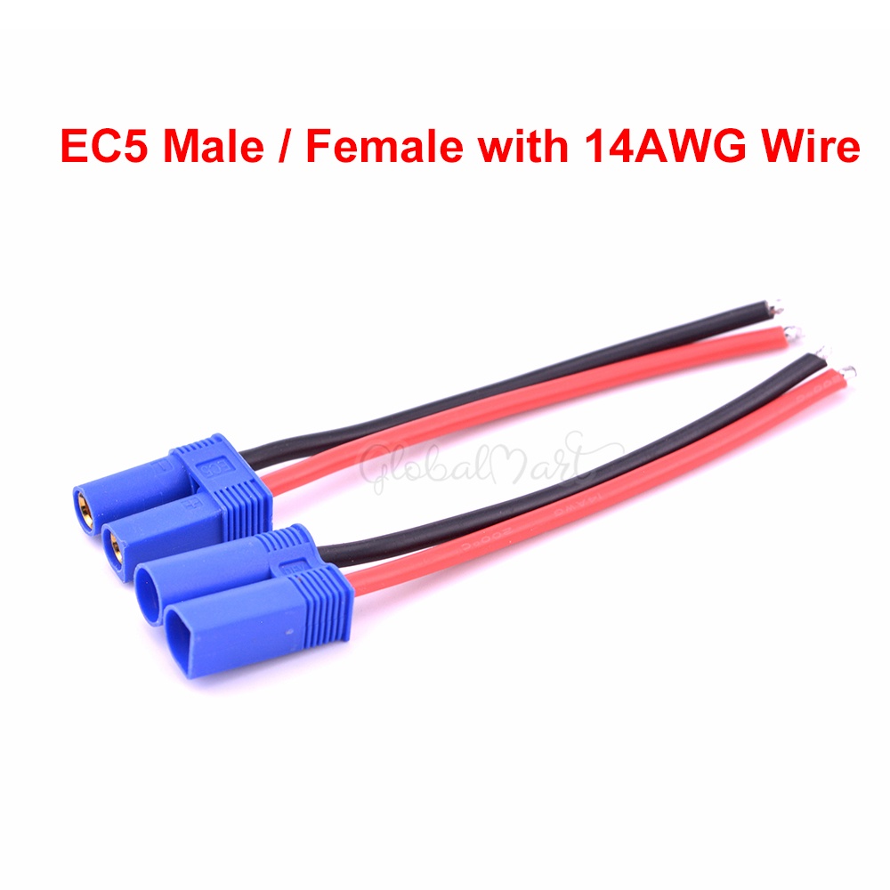 Cavo Conversione E-flite Batteria EC5 - Dispositivo EC3 12awg 7cm P326947