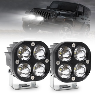 2pcs 3 Inch 40W Waterproof Fog Light Pod Light Offroad Driving Light Work Auxiliary Light Bumper Light for Car Motorcycl