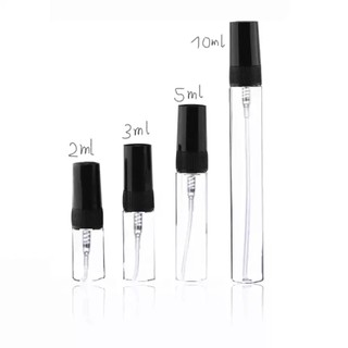 (แบบแพ็ค) ขวดแก้วขนาด 2ml 3ml 5ml 10ml ขวดสเปรย์ ขวดแก้ว ขวดเปล่า ขวดแบ่ง ขวดใส่น้ำหอม ขวดเติม