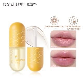 Focallure ลิปออยล์ ธรรมชาติ บริสุทธิ์ นุ่ม ชุ่มชื้น ซ่อมแซม ลดริ้วรอย อเนกประสงค์ กันน้ํา