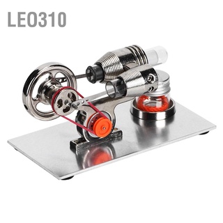 Leo310 มอเตอร์เครื่องยนต์กวนลมร้อน พลังไอน้ําจิ๋ว ของเล่นฟิสิกส์ ห้องปฏิบัติการ การสอน โมเดล สีเงิน