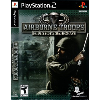 แผ่นเกมส์ Airborn Troops Countdown to D-Day แผ่นCD PS2 Playstation2  คุณภาพสูง ราคาถูก