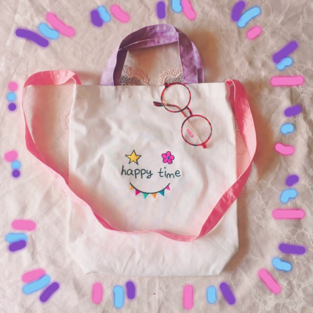 Naupaka Pua Tote Bag Pink & Taupe - Naupaka Kahakai and Naupaka Kuahiwi main image 1