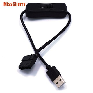 Misscherry อะแดปเตอร์สวิตช์เชื่อมต่อพัดลมระบายความร้อน usb เป็น 4 pin molex