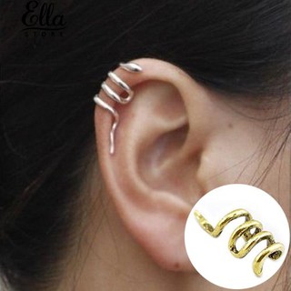 เครื่องประดับสุภาพสตรีที่ไม่ซ้ำแบบงูสั้น Cuff ห่อ Ear Clip พังค์เครื่องประดับต่างหูพังค์