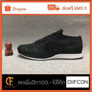 Nike Flyknit Racer ดำ เทา