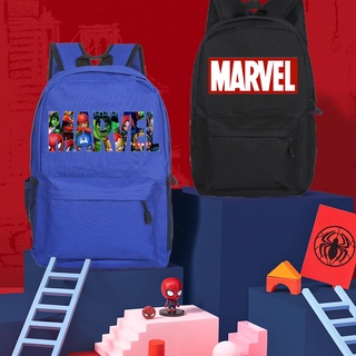 กระเป๋าเป้สะพายหลัง กระเป๋านักเรียน ลายการ์ตูน Marvel แฟชั่นสําหรับเด็กผู้ชาย