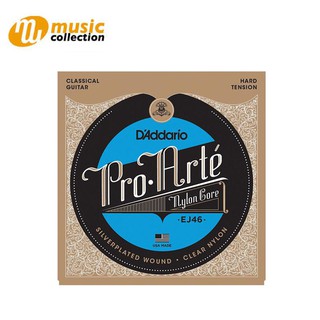 สายกีตาร์ไนล่อน D’Addario EJ46 Pro-Arté Nylon, Hard Tension
