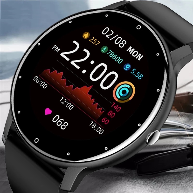 Zl02 สมาร์ทวอทช์ หน้าจอสัมผัส IP67 บลูทูธ กันน้ํา สําหรับเล่นกีฬา ฟิตเนส Android ios