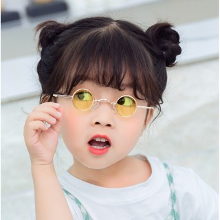 แว่นกันแดดเด็ก Retro mini style (3-12 ขวบ) แถมกล่อง(Random)(SUN49)