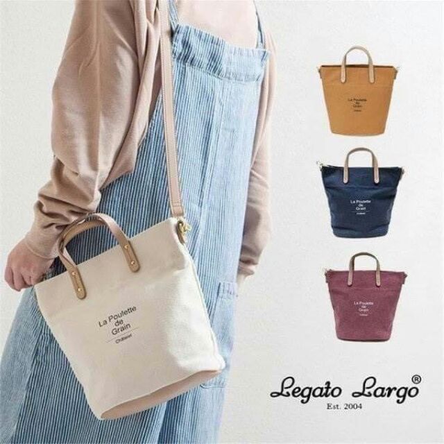 Anello&amp;Legato Largo Canvas Logo mini Tote Shoulder Bag