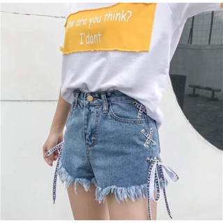 Denim jeans shorts