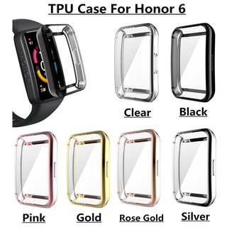 Tpu เคสใสป้องกันหน้าจอนาฬิกาสําหรับ Huawei Honor Band 6