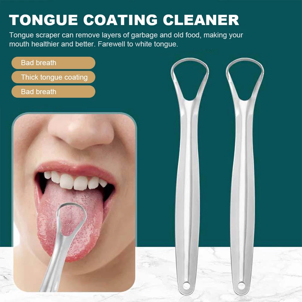 และ ฝ้าขาวบนลิ้น ที่กวาดลิ้น ที่ทำความสะอาดลิ้น Tongue Cleaner