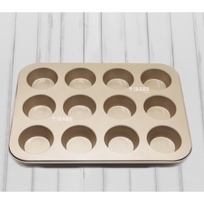 muffin tin ถาดอบมัฟฟิ่น 12หลุม non-stick