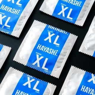 Hayashi XL Condom Size 54 mm. ถุงยางอนามัยฮายาชิ เอ็กซ์แอล ขนาด 54 มม.
