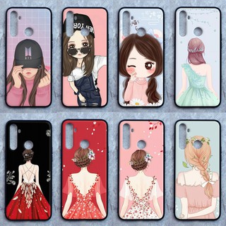 เคส Realme 5 / 5i / 5s / 6i / C3 ใช้เคสเดียวกัน ลายการ์ตูนเจ้าหญิงน่ารัก ขอบนิ่มหลังแข็ง เคสมือถือ เคส Caseเคส TPU ขอบนิ