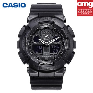 Casio g-shock นาฬิกาข้อมือ รุ่นGA-100-1A1แท้ 100%ประกัน 1 ปีสายเรซิ่น (สีดำ)ราคาพิเศษ