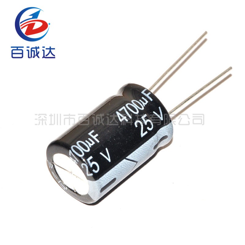 10 ชิ้น/ล็อต 25V4700UF 4700UF25V 16*25 ตัวเก็บประจุไฟฟ้า 25v 4700UF 16x25 มม.