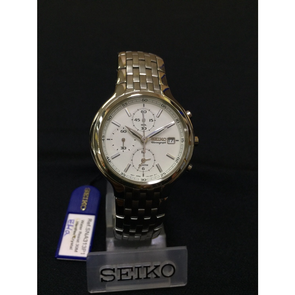 #10 นาฬิกาข้อมือไซโก้ SEIKO ชาย รุ่น SNA313P1 ของแท้ 100% Chronograph