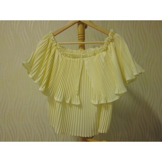 Light Yellow Pleat Shirt