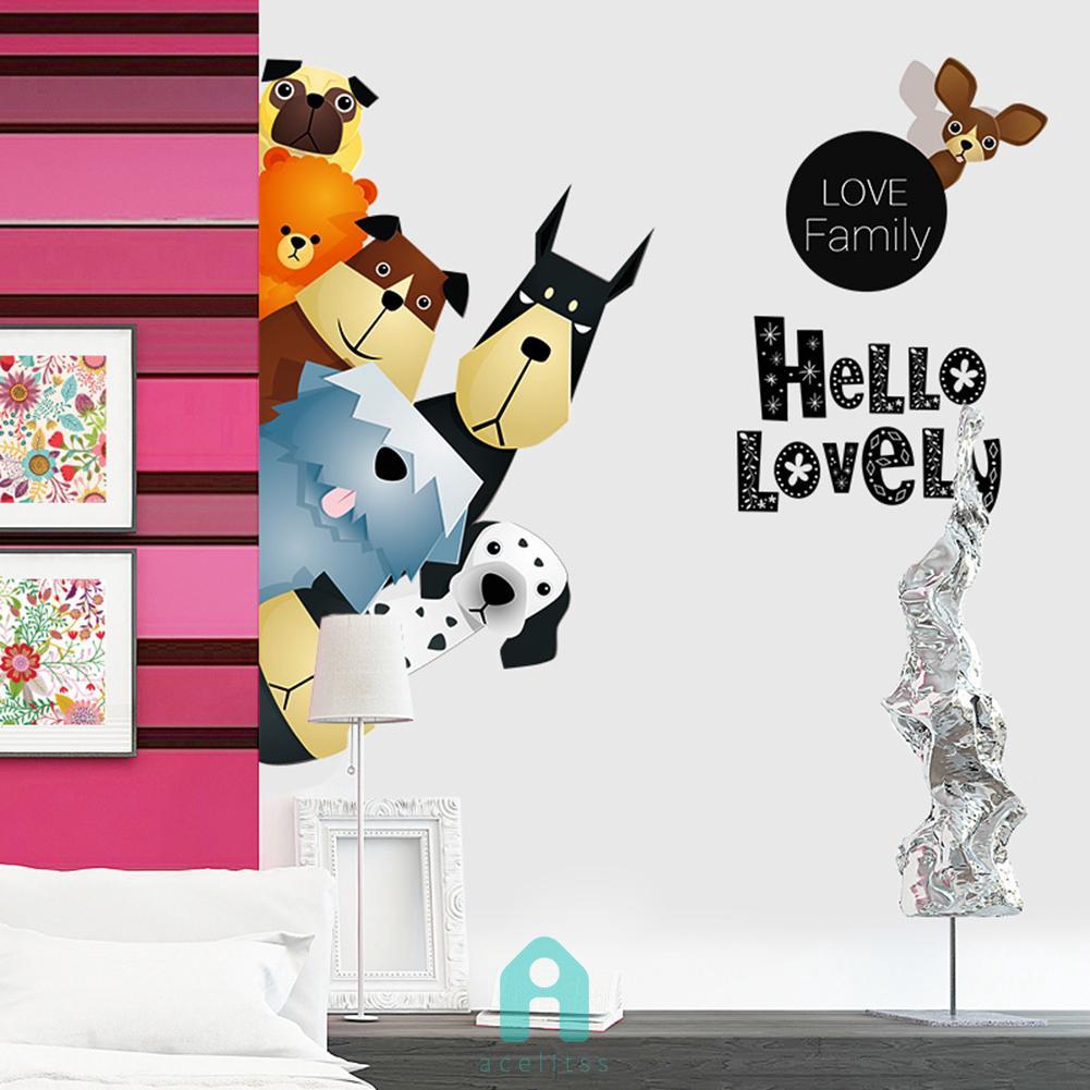 ACT Cartoon Animal Removable Window Decal Wall Stickers Bedroom Kids ...