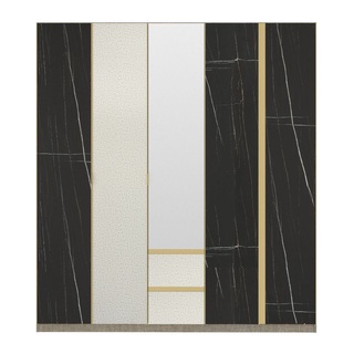 SB Design Square ตู้เสื้อผ้า ขนาด 225 ซม. รุ่น Aureus สีดำ (225x59x230 ซม.)