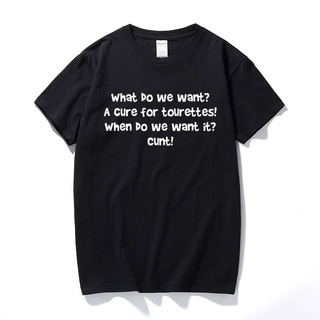 [S-5XL] ขายส่ง คุณภาพดี ผู้ชาย Thsirt A Cure Tourettes Humour Explicit Slogan Joke พิมพ์ลาย Unseix Outwear