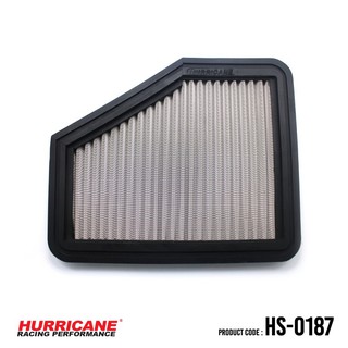 HURRICANE กรองอากาศสแตนเลส , ผ้าแดง  Lexus ( GS300 , 450 ,430 ) HS-0187 , HS-0187-C