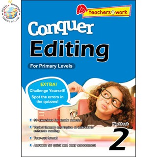 Global Education หนังสือแบบฝึกหัดแก้คำศัพท์ภาษาอังกฤษ ป.2 Conquer Editing Workbook 2