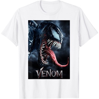 เสื้อยืด พิมพ์ลายกราฟิก Marvel Venom Tongue Out สําหรับผู้ใหญ่