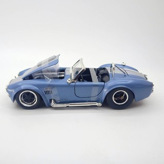 รถโมเดลจำลอง 1965 shelby cobra 427 s/c ประตูรถเปิดได้ หน้ารถท้ายรถเปิดได้  jada-97413 1:24 สีฟ้า