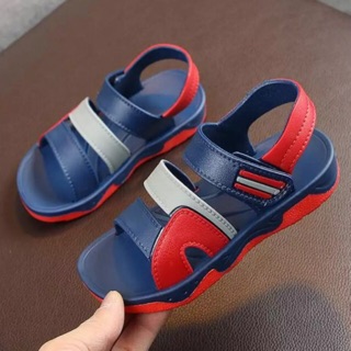 พร้อมส่ง! รองเท้าแตะรัดส้น หนังนิ่ม สำหรับเด็ก มีเบอร์ 30-34