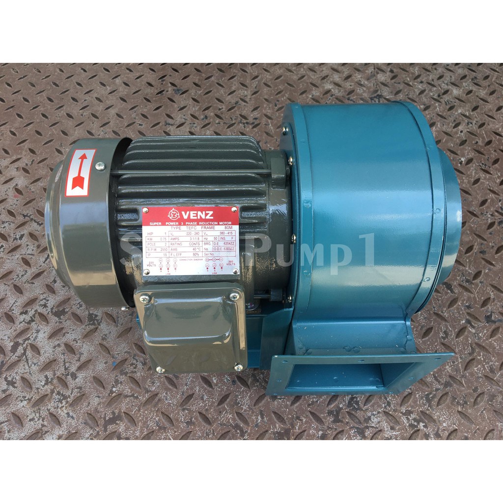 VENZ BLOWER โบลเวอร์ SC-194 MOTOR 1/2HP 4P 2สาย ใบพัด 9" ( สินค้ารับประกัน 1 ปี )