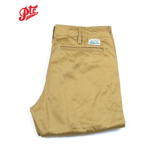 กางเกงชิโนขายาว BURGUS PLUS 401Z-60 KHAKI Made in Japan