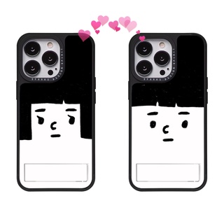 【Korean Compatible for iPhone Samsung Galaxy Case】 Cynical Couple Card Storgae Stand Amor Protective Bumper Dparks for Compatible for iPhone 13 Pro Max Mini 12 11 x Samsung Galaxy Note 20 21Made in Korea Hand Made