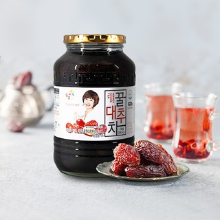 พร้อมส่ง 꽃샘식품 꿀대추차 ชาพุทราผสมน้ำผึ้งเกาหลี Damtuh Honey Jujube Tea 580g