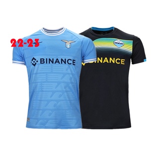 เสื้อกีฬาแขนสั้น ลายทีมชาติฟุตบอล Lazio 2022 23 ชุดเหย้า คุณภาพสูง สําหรับผู้ชาย และผู้ใหญ่