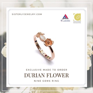 [SISTERLY] แหวนนพเก้าตามพื้นดวง :: รุ่น Durian Flower:Blossom of Happiness