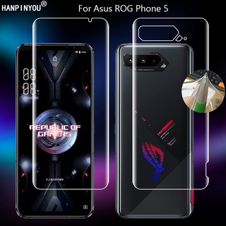 ฟิล์มไฮโดรเจลบางเฉียบสําหรับ Asus Rog Phone 5 5s Pro Ultimate Rogphone5 6.78" ฟิล์มกระจกนิรภัยไม่มีกระจกนิรภัย (ไม่ใช่กระจกนิรภัย)