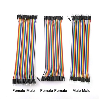 สายเคเบิลเชื่อมต่อ 30 ซม. 40Pin Dupont Jumper Wire Female Male to Male Female Line F/M สําหรับ Arduino Diy Kit