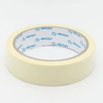 (KTS)เทปย่น Wintape เทปหนังไก่ เทปบังพ่น สีขาวนวล คุณภาพสูง ยาว 20 หลา เลือกขนาดได้