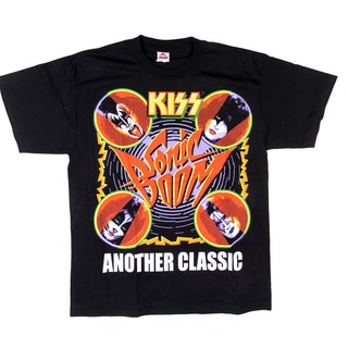 คอตต้อนคอกลมขายดี เสื้อยืดลําลอง แขนสั้น พิมพ์ลาย KISS Heavy Metal Sonic Boom Over Europe Hard Rock HBkcgi89PFaefg02S-5X