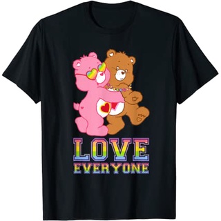 ผ้าฝ้ายคอกลมเสื้อยืด พิมพ์ลาย Care Bears Love Everyone สําหรับเด็กfrom S-4XL