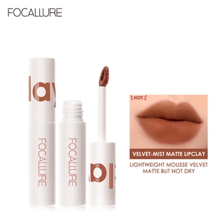 Focallure ลิปสติก ลิปกลอส เนื้อแมตต์กํามะหยี่ กันน้ํา ติดทนนาน