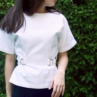 Belted Top in White